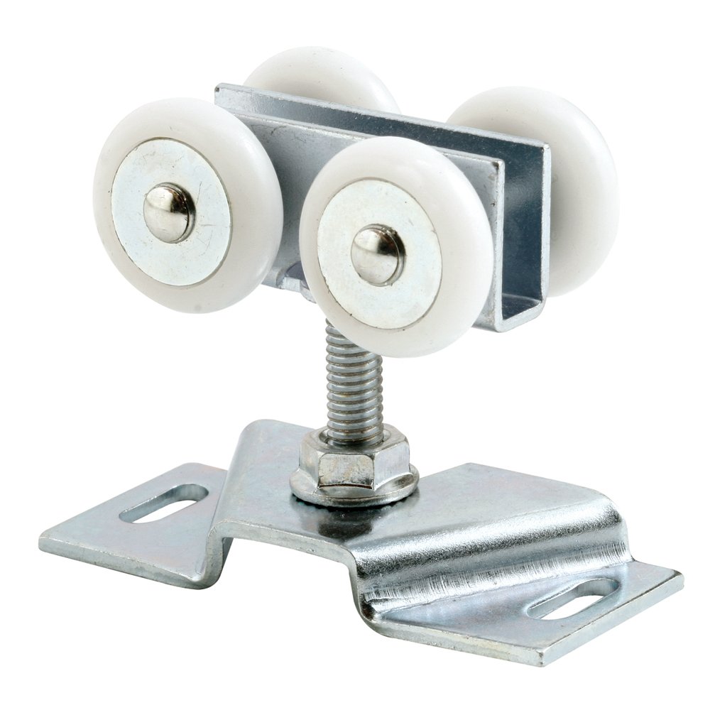 Photo 1 of Prime-Line N 7449 Door Roller Assembly, 7/8 In, Convex, Plastic Tires, Steel Bracket and Ball Bearings (2 Pack), Zinc