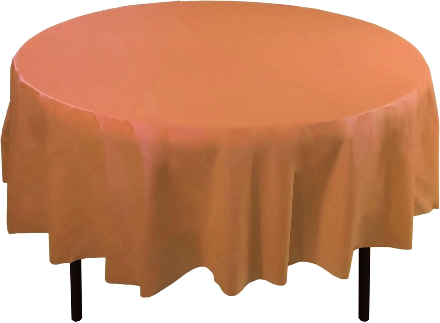 Exquisite 12-Pack Premium Plastic Tablecloth 54 Inch. x 108 Inch. Rectangle Table Cover-White: Kitchen & Dining