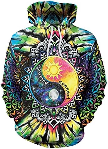 Balance and Connect Hoodies Men Women Autumn Winter Sportswear Tracksuit Moleton Masculino com Capuz Brand Sweatshirt Dropship Green XL