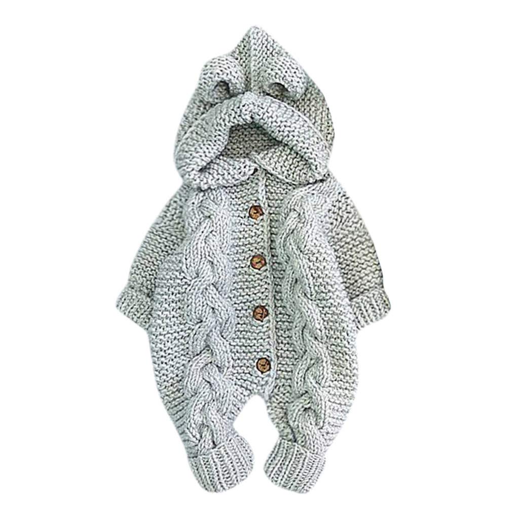 Baby Strampler Langarm Mit Süßen Cartoon-Prints – Warmer Overall Für Neugeborene & Babys | Jungen & Mädchen