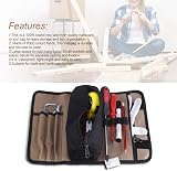 DEWIN Roll Up Tool Pouch 36x25cm Durable Waterproof Canvas Electrician Hardware view 4