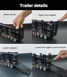 Remote Control Car Transporter Truck Includes 4