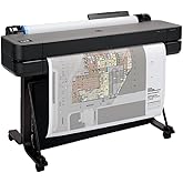HP DesignJet T630 Large Format Wireless Color Plotter Printer - 24", with Auto Sheet Feeder, Media Bin & Stand (5HB09D)