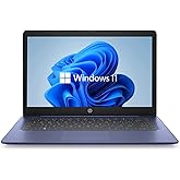 Newest HP 14" HD Laptop, Windows 11, Intel Celeron Dual-Core Processor Up to 2.60GHz, 4GB RAM, 64GB SSD, Webcam, Dale Pink(Re