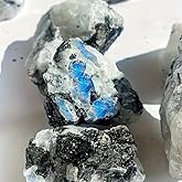 Zenkeeper 1Lb Moonstone Crystal Stone Natural Raw Stones and Fountain Rocks for Tumbling, Cabbing, Polishing, Wire Wrapping, Wicca and Reiki Crystal Healing