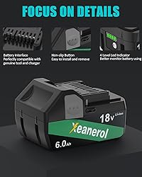 Xeanerol 18V 6.0Ah Lithium Ion Replacement for
