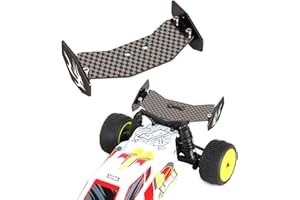 XinGeeek RC Rear Wing Carbon Fiber RC Tail Wing for Losi 1/24 Micro-B 2WD Buggy RC Car Upgrade Parts (Black)