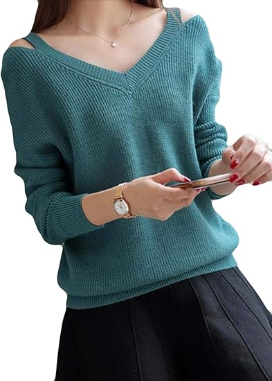 Amazon Debangni セーター インナー レディース カットソー パーカー Vネック 長袖 肩出し セクシー 秋冬 プルオーバー ゆったり 無地 きれいめ シンプル ニット トップス フォーマル ファッション 韓国 セーター 通販 Amazon Debangni セーター インナー レディース カットソー パーカー Vネック 長袖 肩出し セクシー 秋冬 プルオーバー ゆったり 無地 きれいめ シンプル ニット トップス フォーマル ファッション 韓国 セーター 通販
