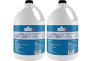 CHAUVET DJ Fog Smoke Juice Fluid 1 Gallon Bottles for Fog Machines, Compatible with Chauvet and Other Leading Brands for Enhanced Atmosphere, 2 Pack