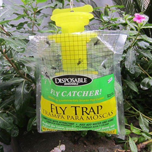 Botrong Disposable Fly Trap Catcher Fly Catcher Insect Trap Hanging Style Pest Control