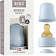 BIBS Bottle Kit - Part of Set. Mix and Match with BIBS Glass Bottles in Different Sizes, Bottle Kit Color - Part of Set, Baby Blue