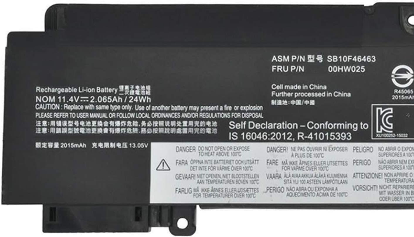 01AV406 SB10J79003 00HW038 00HW025 00HW024 01AV462 01AV405 01AV407 01AV408 L16M3P73 SB10K97605 SB10J79002 Laptop Battery Replacement for Lenovo ThinkPad T460S T470S Series Notebook (11.4V 24Wh) - Image 3