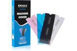 Large Tattoo Machine Covers - Emalla 200Pcs Tattoo Pen Covers Disposable Blue Pen Bags 2.5 x 7.1in Machine Sleeves for Tattoo