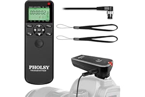 PHOLSY Intervalometer for Nikon Remote Shutter Release N8 Compatible with Nikon Z8 Z9 D3 D4 D5 D6 D800 D850 D810 D700 D500 D300 D200 F6 F100 F5 F90 N90s D1X D2H D3X Fuji S5 S3 Pro MC-36A