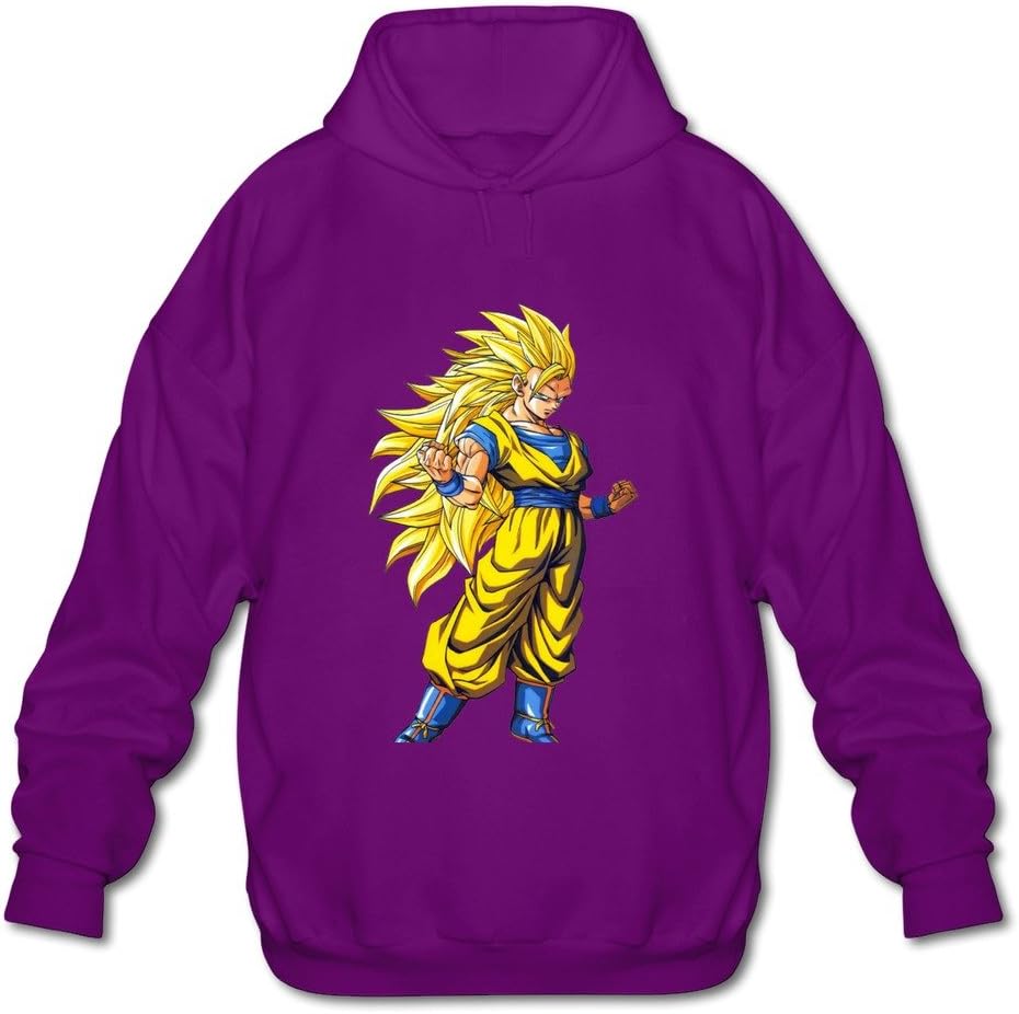 Men's Goku Dragon Ball Z 100% Cotton Hoodies Sweatshirt Black