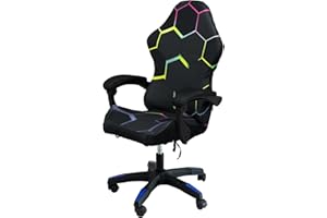 QYZDLM Gaming Chair Covers, 3D Printing One-Piece Universal Fit Gaming Chair Seat Cover with Armrest Sloipcover(Color:Style 6)