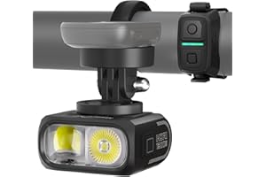 Magicshine HORI1300S Bike Headlight, 1300 Lumens Front Light Compatible with Garmin Mount, High & Low Beam, USB-C Rechargeabl