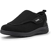 FitVille Diabetic Shoes for Women Extra Wide Walking Shoes Slip-On Orthopedic Shoes with Adjustable Strap for Swollen Feet Neuropathy - EasyTop Wings V2