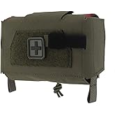 Compact MOLLE Trauma Pouch Quick Release IFAK Medical Pouch for Tactical Airsoft Combat Belt Vest Carrier