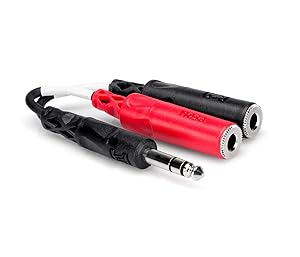 Hosa YPP-117 1/4" TRS to Dual 1/4" TSF Stereo Breakout Cable