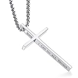 Rnivida Men's Stainless Steel Cross Pendant