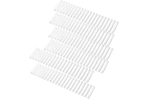 STAHAD 6pcs Display Rack Dividers Acrylic Shelf Strips for Clothing and Books Slot Dividers for Retail