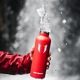 Super Sparrow 620ml Insulated Stainless Steel Water Bottle with Two Lids view 7