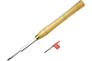 DIRTECH Parting Woodturning Tool Wood Lathe Carbide Tipped Grooving Tool with Carbide Insert, 16 inch Length