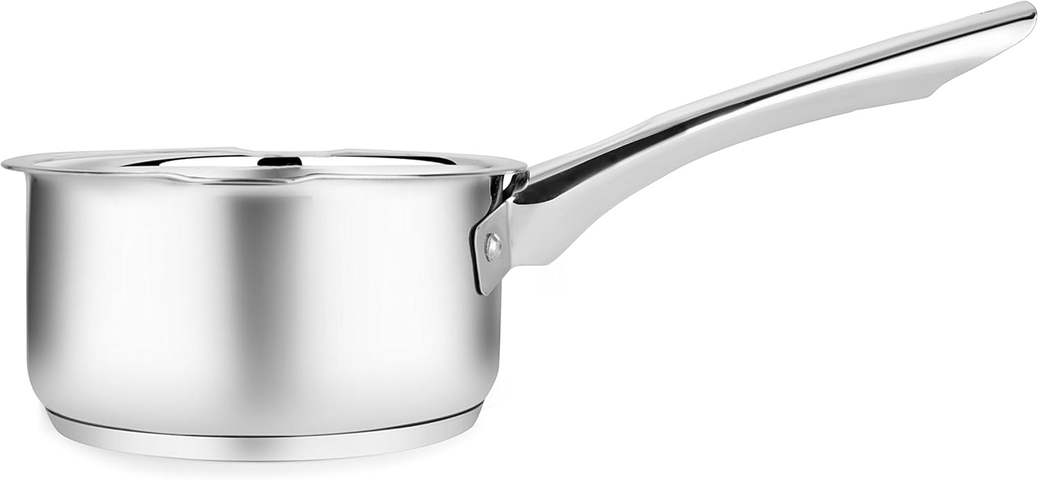 Penguin Home® Professional InductionSafe Milk Pan, Stainless Steel, 14