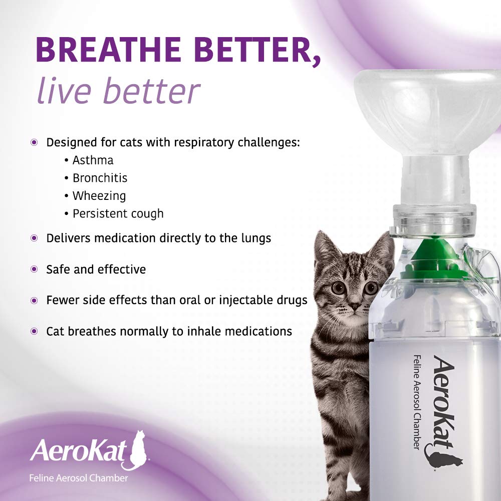The Original AEROKAT Feline Aerosol Chamber Inhaler Spacer for Cats and