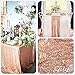 Trlyc Sequin Table Runner - 12x108 Inch Rose Gold Sequin Table Runner Glitter Sparkly Elegant Rectangle Wedding Party Christmas Home Table Decoration