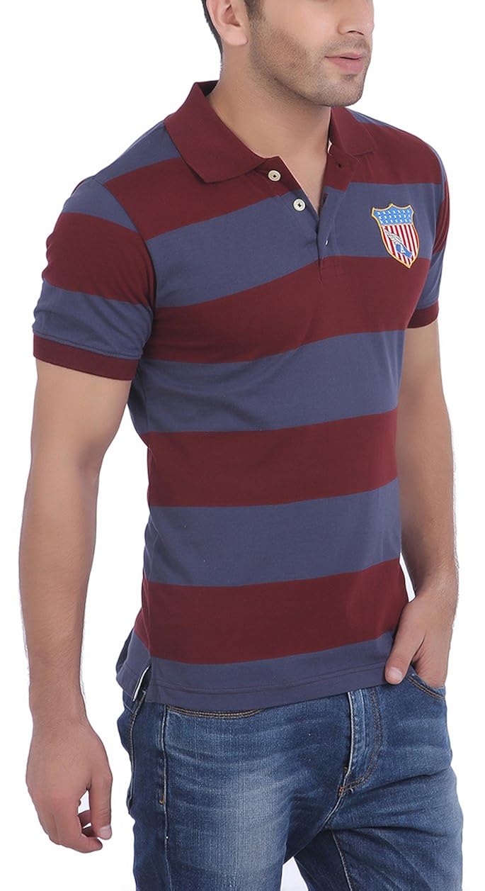 american crew men's cotton blend polo t-shirt