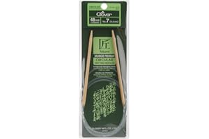 Clover 3016/48-07 Takumi Bamboo Circular 48-Inch Knitting Needles, Size 7