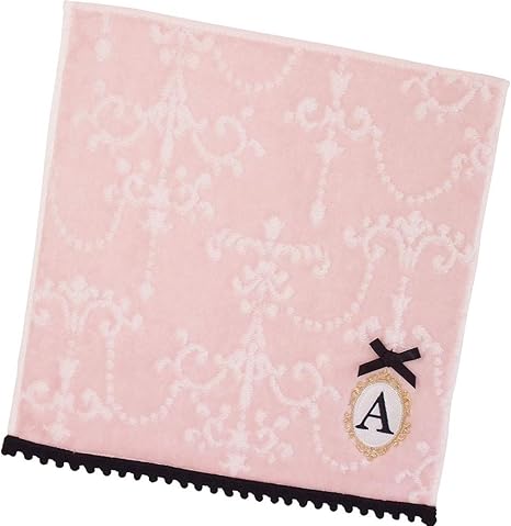 Amazon アルファベット タオルハンカチ 79 70 A ニコット 綿 ギフト コットン Cotton 素敵 贈り物 リボン ハンド タオル ホーム キッチン オンライン通販