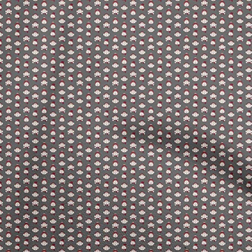oneOone Viscose Chiffon Gray Fabric Christmas