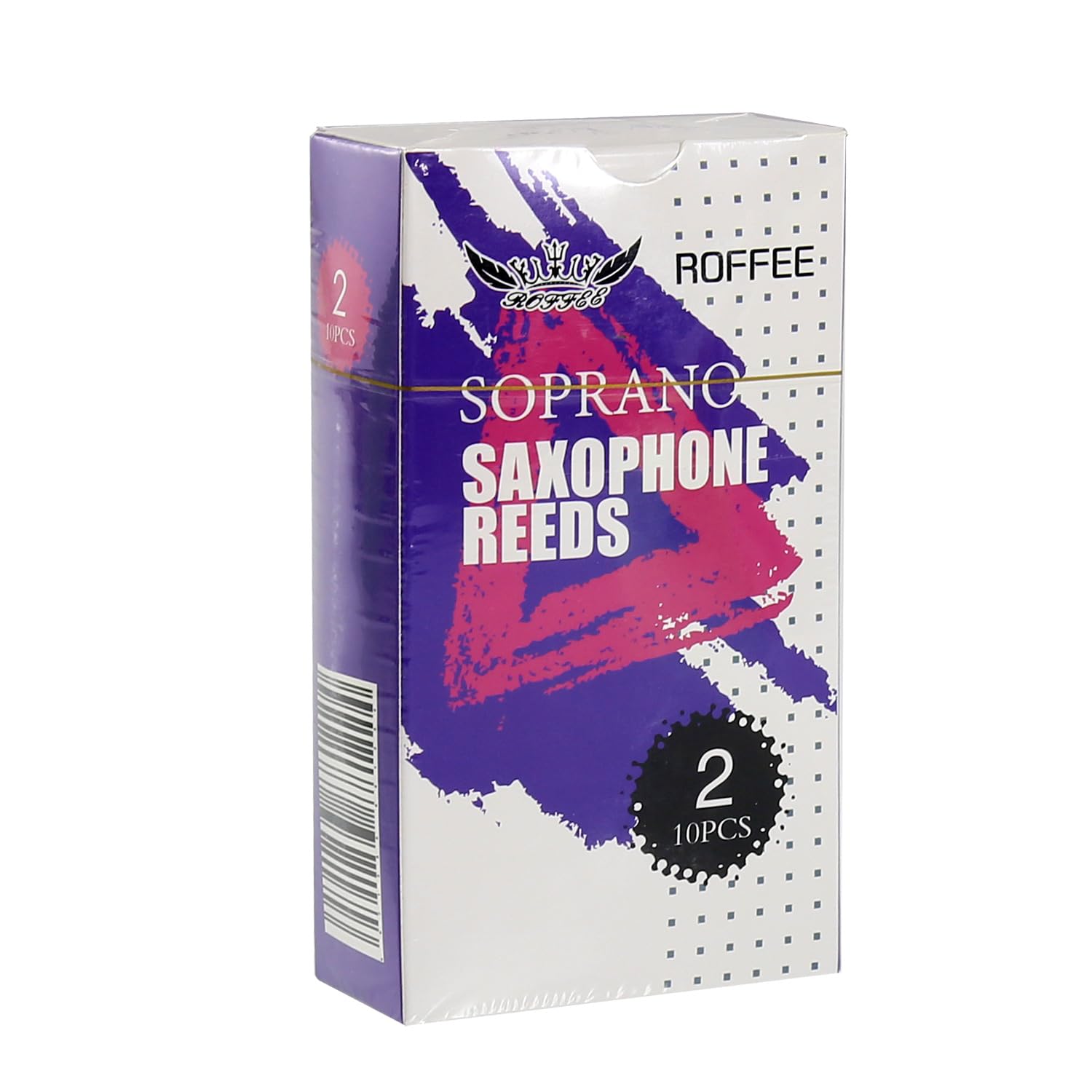 ROFFEE Soprano sax saxophone reeds strength 2.0, 10 pcs/box, individual packing