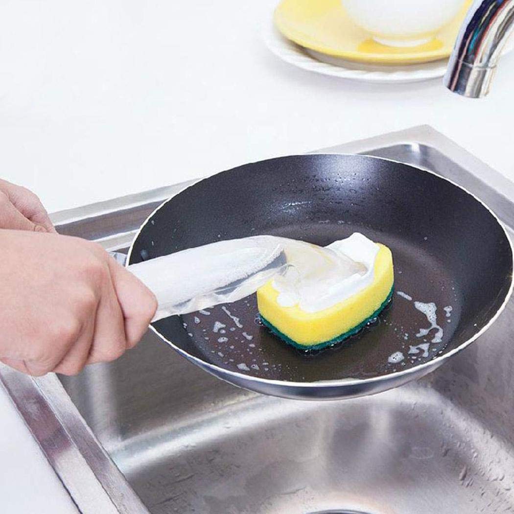Pagacat New Non-sticky Dishwashing Multi-functional Dishwashing Sponge Brushes