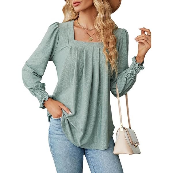 トップス gypsohila Tuck Long Sleeve Blouse ohga トップス gypsohila