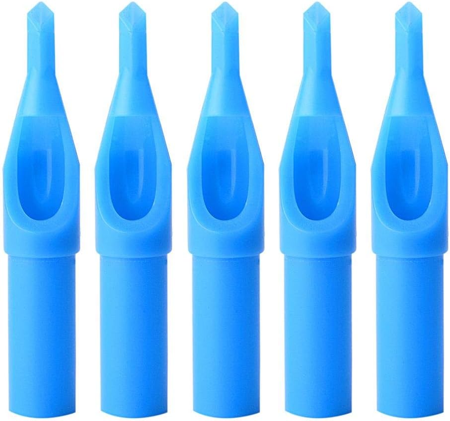 Kanzd ATOMUS 50pcs New Professional Plastic Disposable Sterile Tattoo Machine Tips Needle Blue DT (7DT)