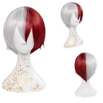 Amazon Com Magic Acgn Short Straight Cosplay Wig Silver White
