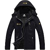 GEMYSE Men's Mountain Waterproof Ski Snow Jacket Winter Windproof Rain Jacket