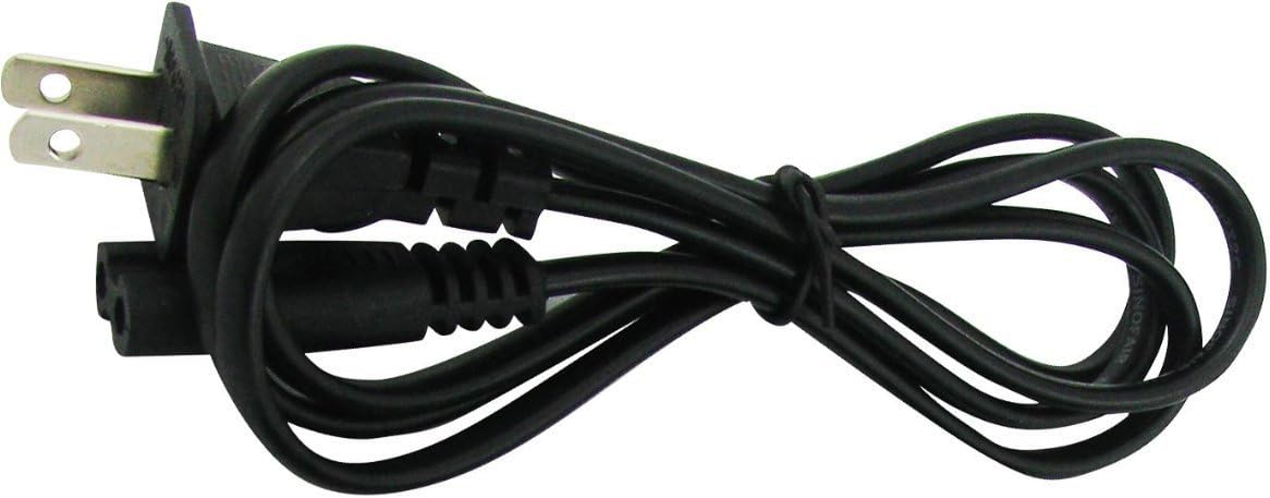 Super Power Supply 2 Pin Prong 6FT Foot AC Wall Cord for Sega Dreamcast ; Sega Genesis Figure Eight Cable