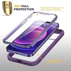 Diaclara Designed for iPhone 12/12 Pro Case, Full