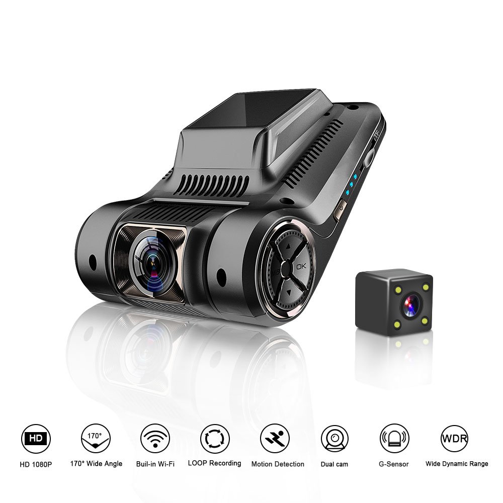 Cámara para coche WiFi OTHA Dashcam DVR p Full HD ° ángulo