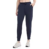 Danskin Womens Fleece Luxe Double Knit Jogger Sweatpants