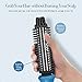 SwanMyst Curling Iron Brush 1 Inch with Anti-scald Bristles, 3 in 1 Ceramic Ionic Hot Hair Curling Styling Brush, Dual Voltage