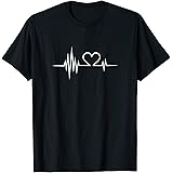 Heartbeat Pulse Heart I Love... Valentines Day T-shirt