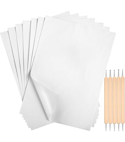 100 Sheets A4 Carbon Paper - Blue Graphite Transfer Tracing Paper For Art & Crafts