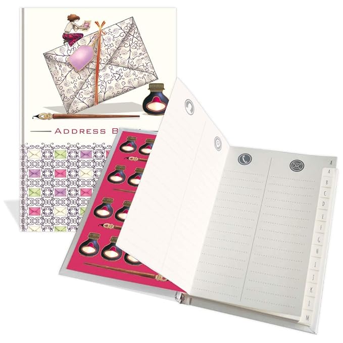 Luxury Pocket Address Book Hand Written Design 104