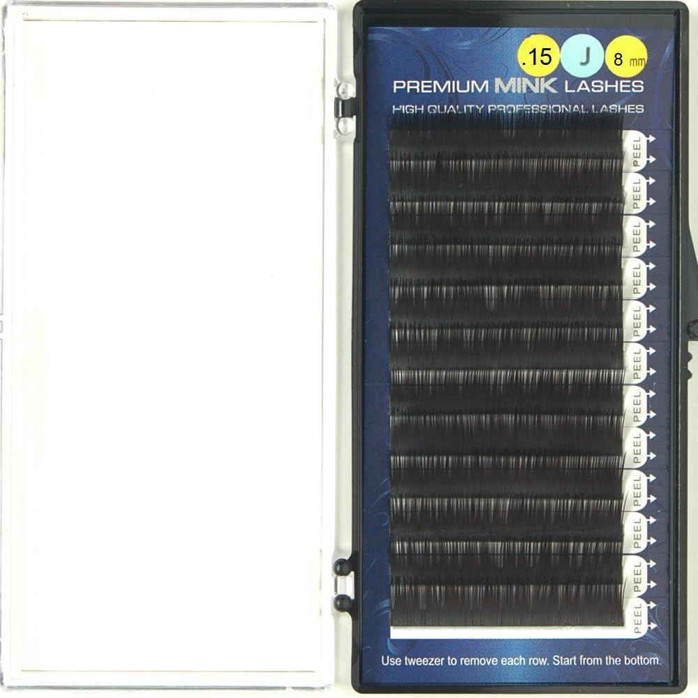 Premium Mink Lashes J-Curl (0.15mm x 8mm)
